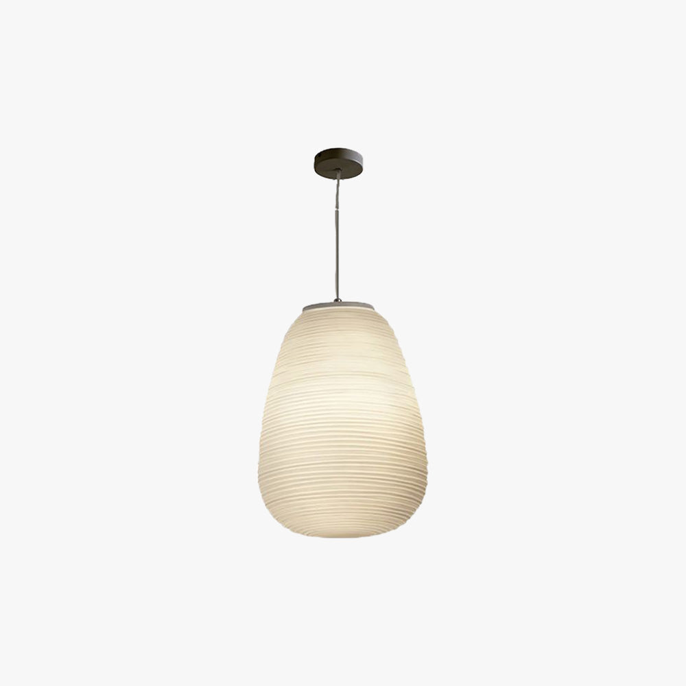 Ritta Designer Einfache LED Pendelleuchte Weiß Schlafzimmer Glas/Metall 3 Größen