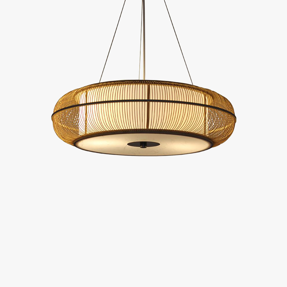 Muto Pendelleuchte Schwarz Metall & Holz