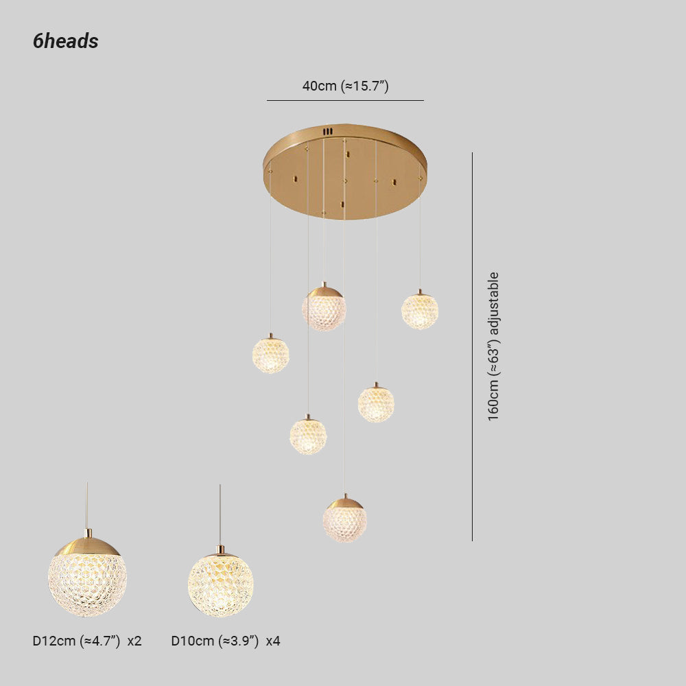 Arisha Design/Modern LED Pendelleuchte Schlafzimmer/Esszimmer Gold