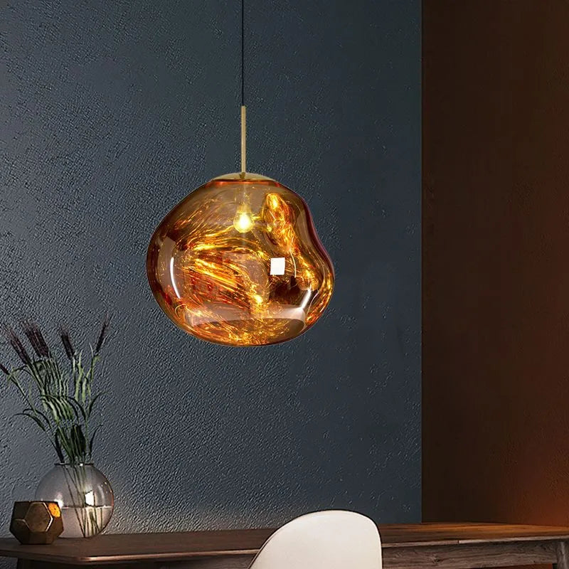 Valentina Melt  Pendelleuchte in Lavaoptik