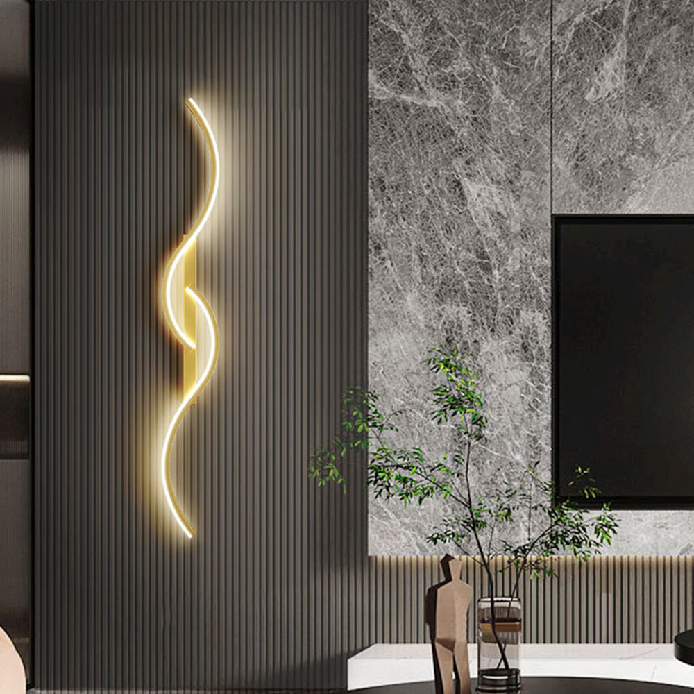 Arisha Modern LED Wandleuchte Innen  Linear Schwarz/Weiß