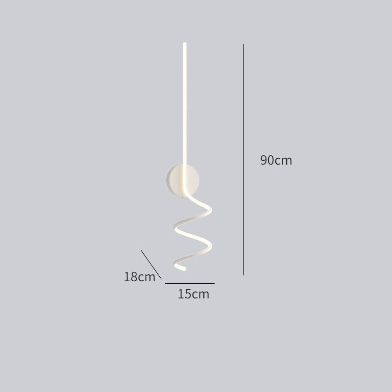 Arisha Minimalistische LED Wandleuchte Ess/Wohnzimmer Schwarz/Weiß