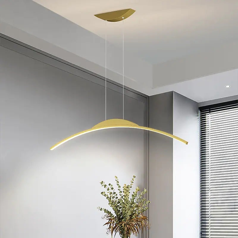 Arisha Designer LED Pendelleuchten Schwarz/Gold, Esstisch, Metall