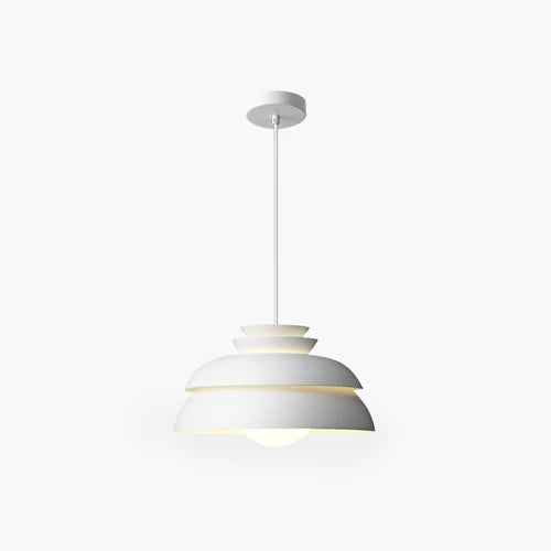 Valentina Modern LED Pendelleuchte Weiß Schlafzimmer/Esszimmer Metall