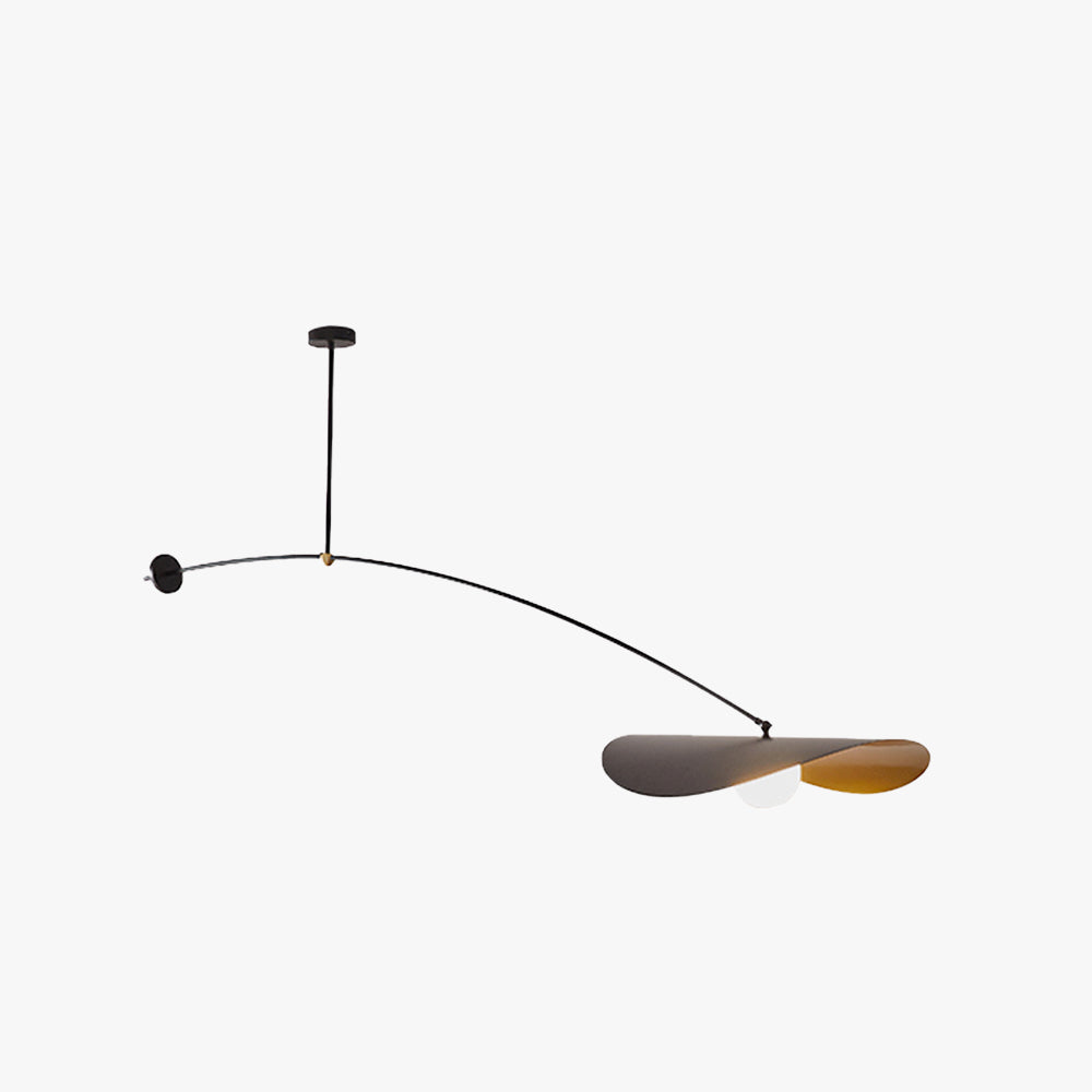 Arisha  Minimalistische LED Pendelleuchte schlafzimmer Schwarz/Gold
