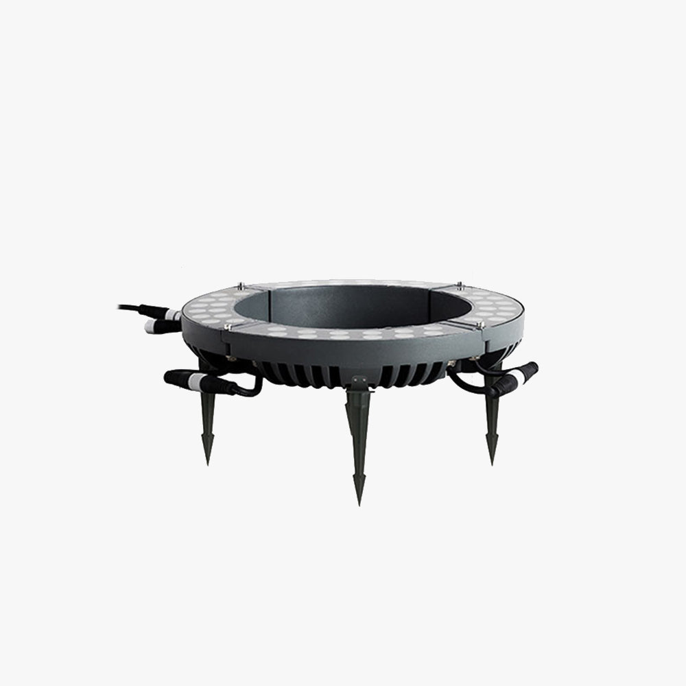 Ray Modern Ring LED Außenleuchte Schwarz Flur/Garten Metall&Glas