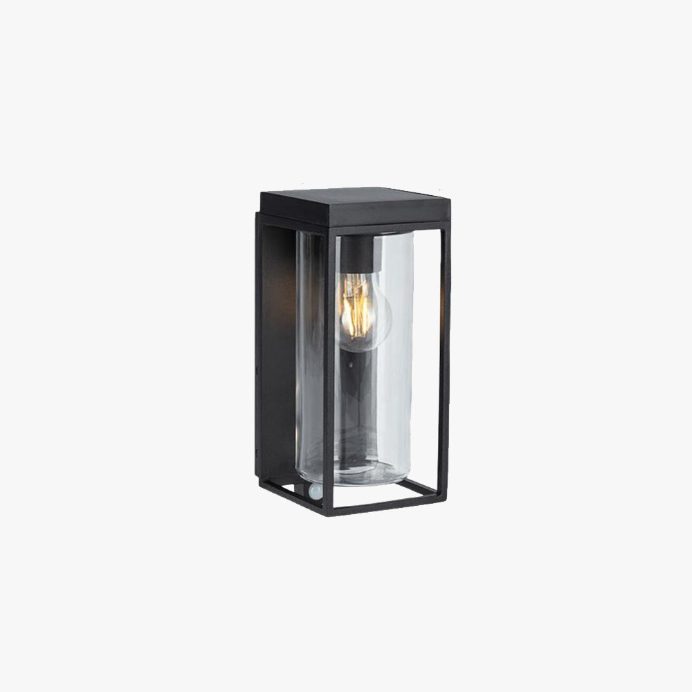 Ray Modern LED Solar Außenwandleuchte Glas Metall Garten Flur