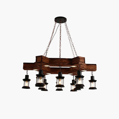 Epoch Designer LED Pendelleuchte Schwarz Wohn/Arbeitszimmer Holz
