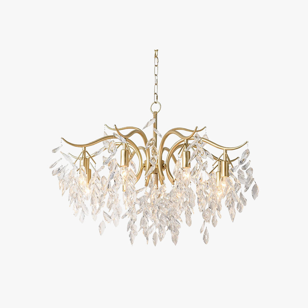 Kristy Kronleuchter  Antiquität Schwarz/Gold Wohnzimmer Kristall