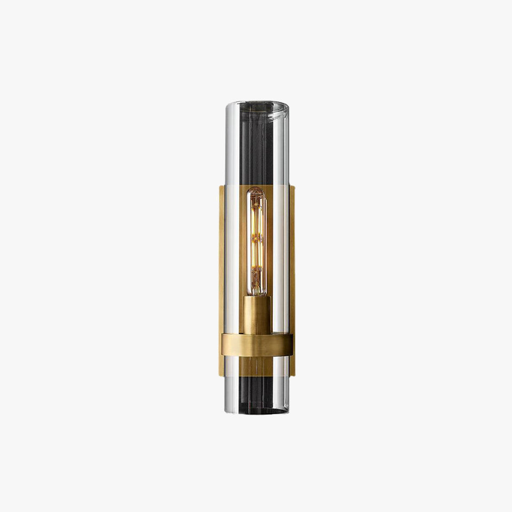 Arisha Modern LED Wandleuchte Innen Außen Zylinder, 3 Farben, Metall Glas