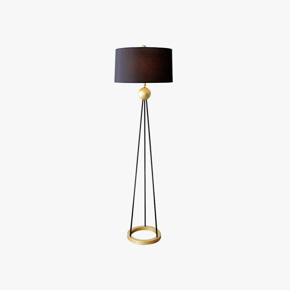 Mira Modern LED Stehleuchte Schwarz/Gold Schlafzimmer/Wohnzimmer