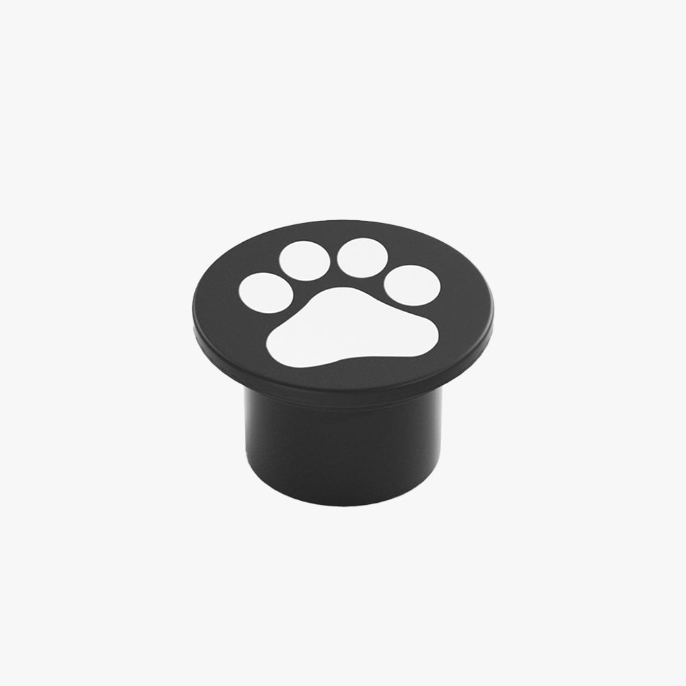 Aria Design LED Außenleuchte Katzenpfote Schwarz Garten/Terrasse Metall&Acryl ∅ 15CM