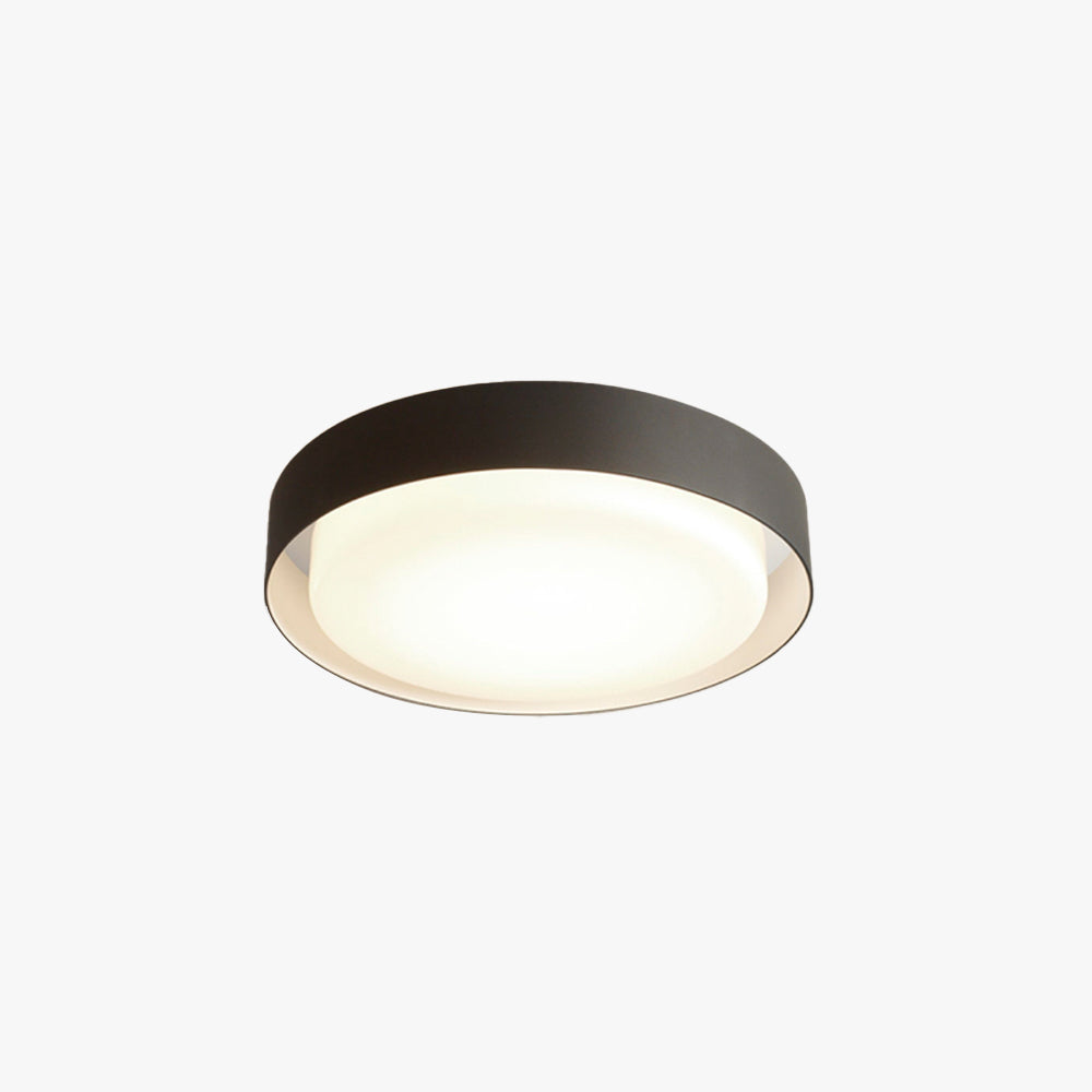Ray Modern Rund LED Außendeckenleuchte Schwarz & Weiß Flur Metall+Acryl