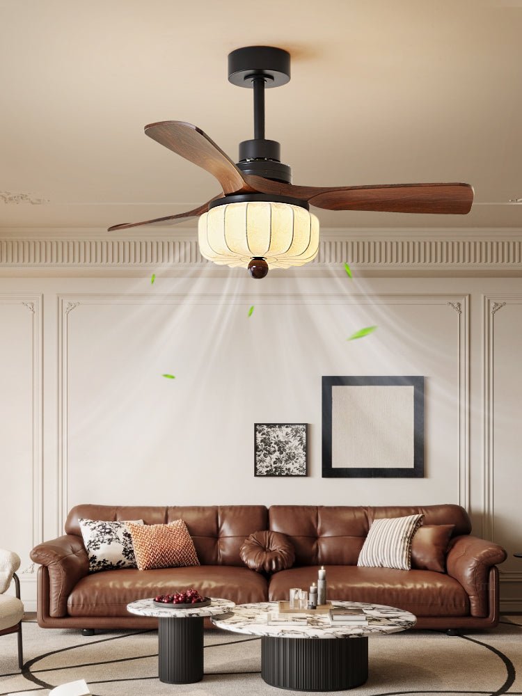 Svelk Vintage Deckenventilator mit Beleuchtung