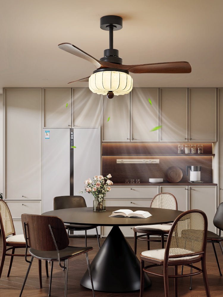 Svelk Vintage Deckenventilator mit Beleuchtung