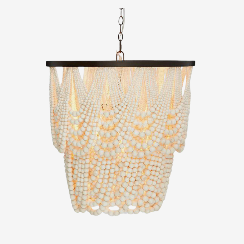 Silva Boho LED Pendelleuchten Schwarz/Rost/Weiß Holz/Metall Wohnzimmer/Schlafzimmer