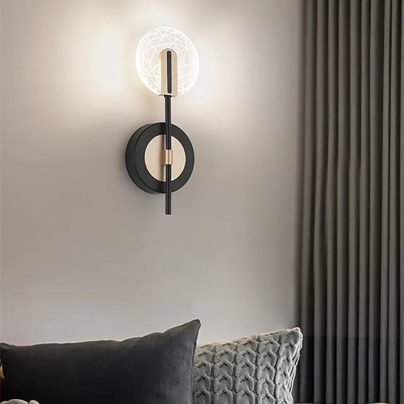 Valentina Modern LED Wandleuchte Weiß/Schwarz Innen Schlaf/Wohnzimmer