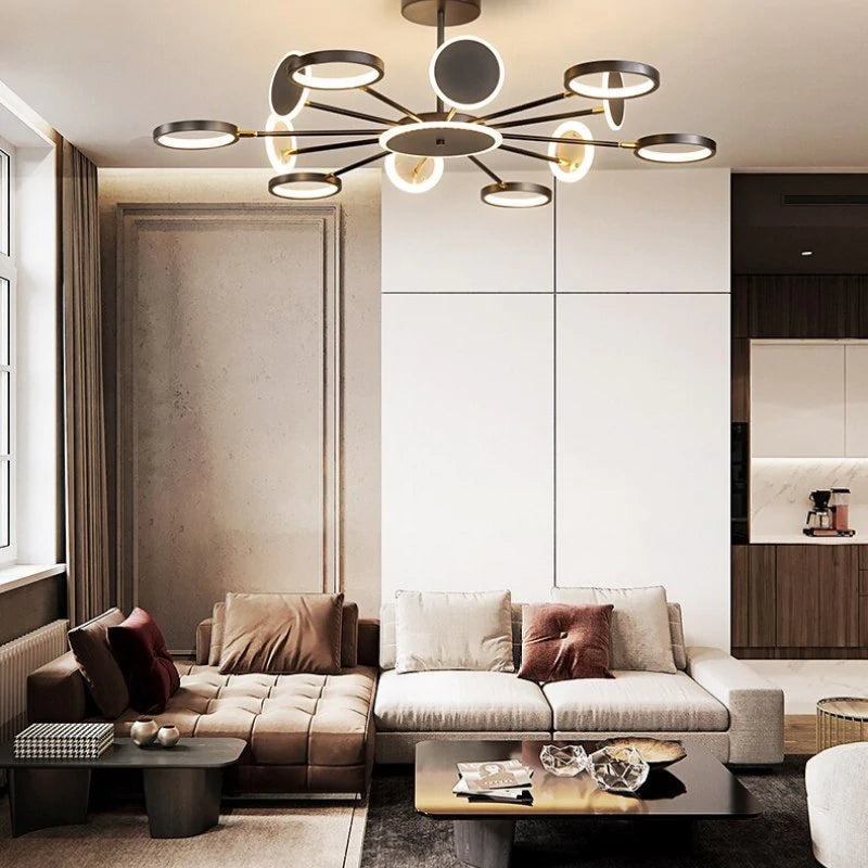 Modern LED Deckenleuchte Metall Acryl Wohnzimmer Schlafzimmer Esszimmer