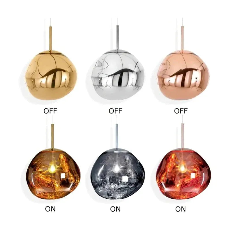 Valentina Melt  Pendelleuchte in Lavaoptik