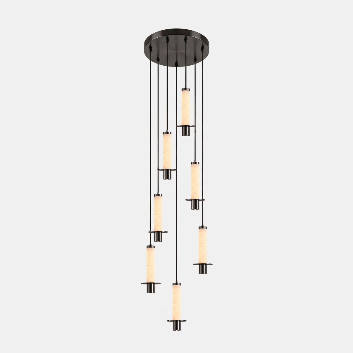 Eirenelia Slim Alabaster Zylindrische Pendelleuchte