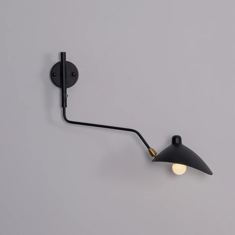 Arisha Modern LED Wandleuchte Schwarz Wohn/Schlafzimmer Metall