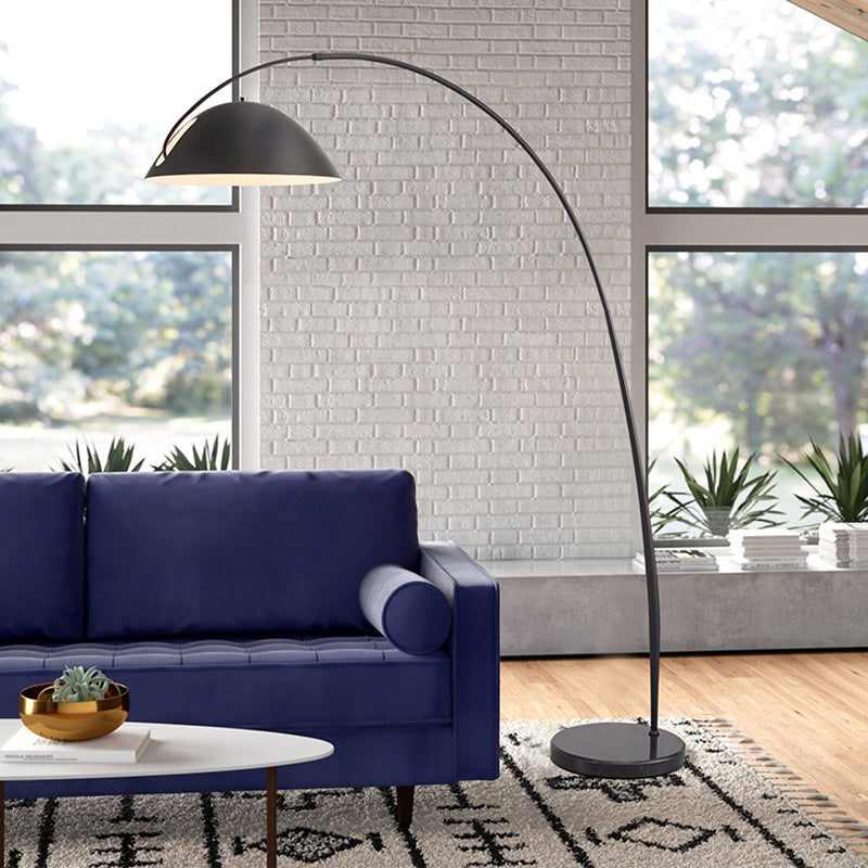Avi Modern LED Bogen Schale Stehlampe Metall Wohnzimmer Schlafzimmer