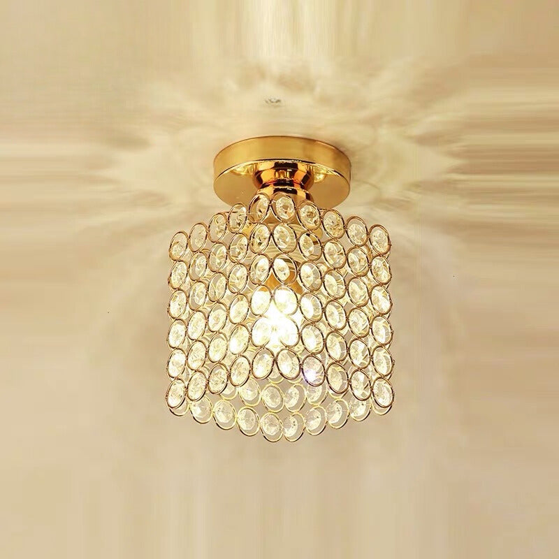 Arisha Modern Deckenleuchte Schwarz Gold Glas Schlafzimmer