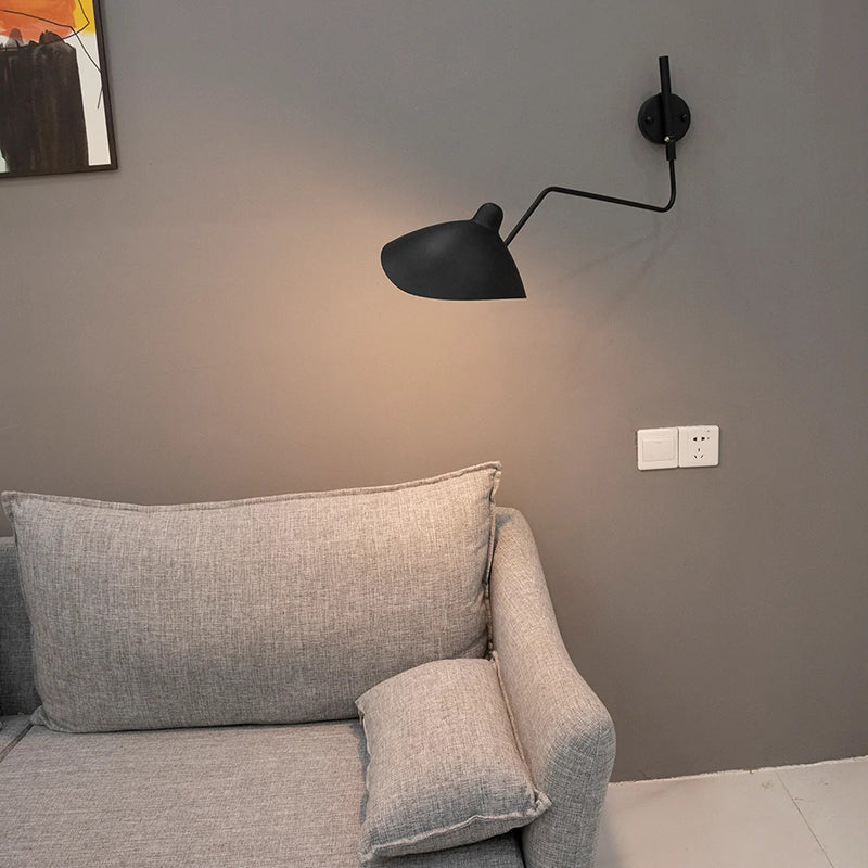 Arisha Modern LED Wandleuchte Schwarz Wohn/Schlafzimmer Metall