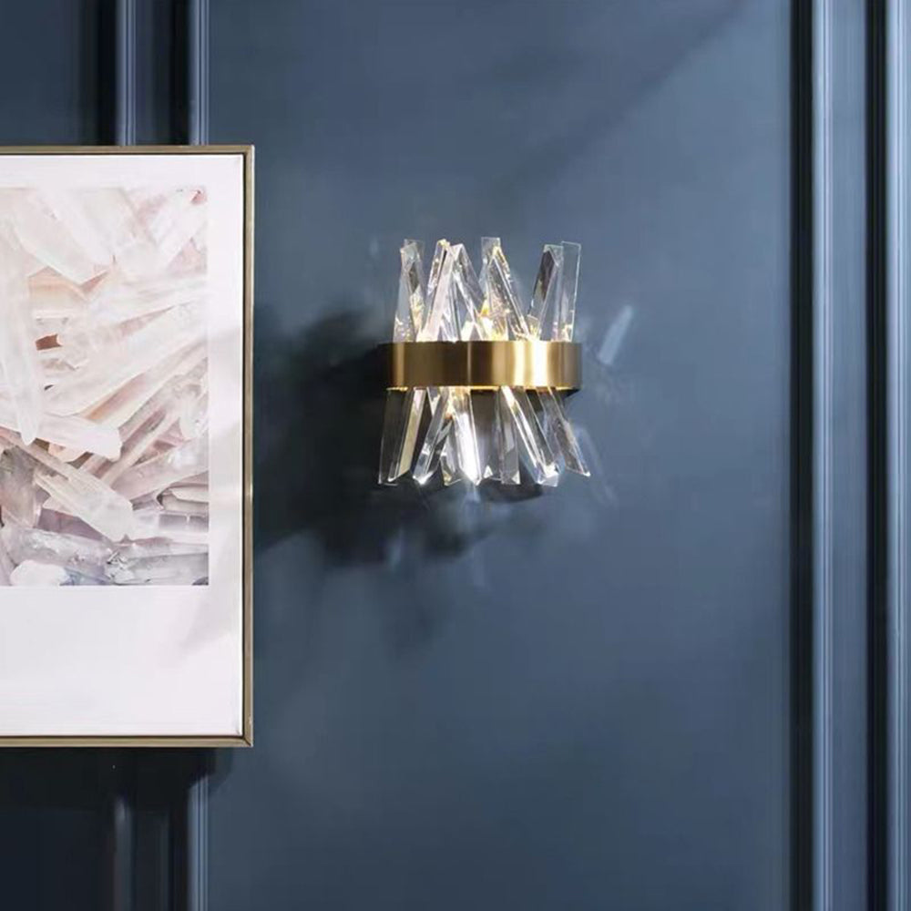 Kristy Modern LED Wandleuchte Innen GoldSchlaf/Wohnzimmer Metall Kristall