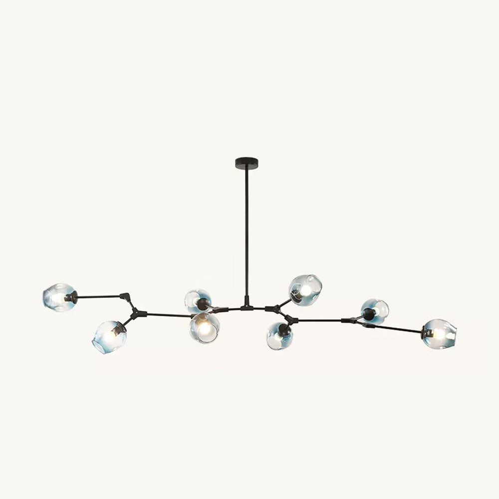 Valentina Pendelleuchte Schwarze/Gold Wohnzimmer/Schlafzimmer Glas