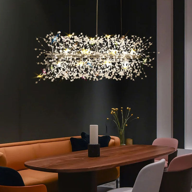 Arisha Arisha Streifen Kronleuchter Kristall Esszimmer, Restaurant