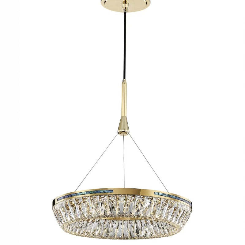Kristy Modern LED Kronleuchter Gold Kristall Schlaf/Wohnzimmer