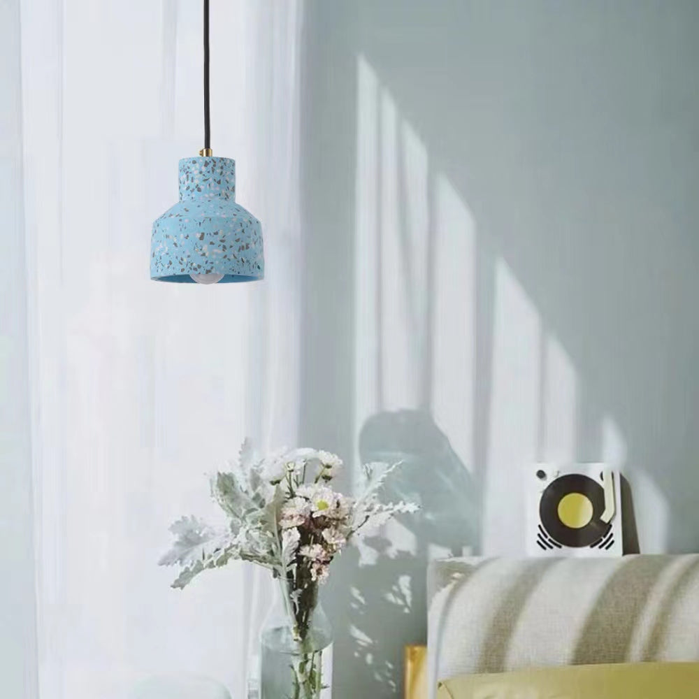 Valentina Modern Kuppel LED Pendelleuchte Schwarz/Blau/Rot/Weiß Esszimmer Metall