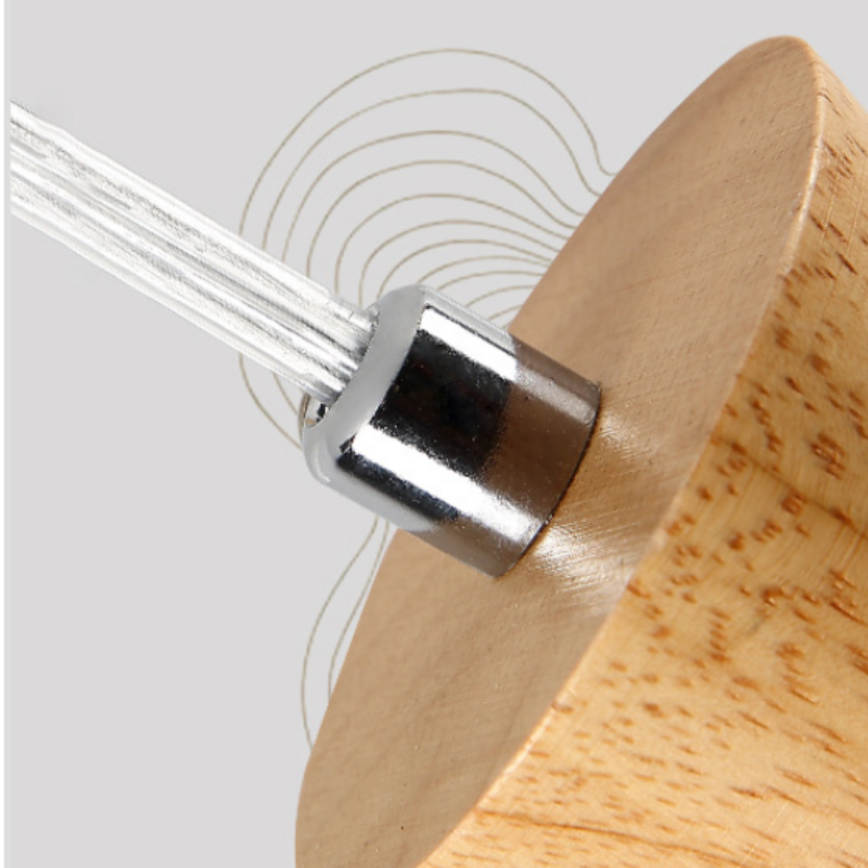 Valentina Design LED Pendelleuchte Kugel Linear EssWohn/Schlafzimmer Holz/Glas