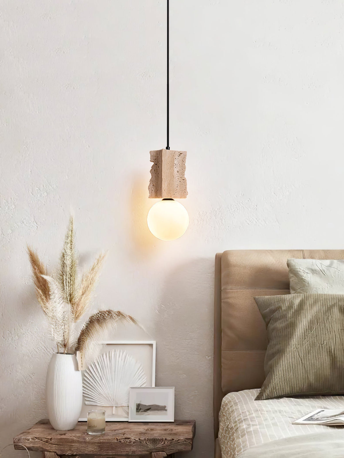 Travertine Raw Edge Pendelleuchte