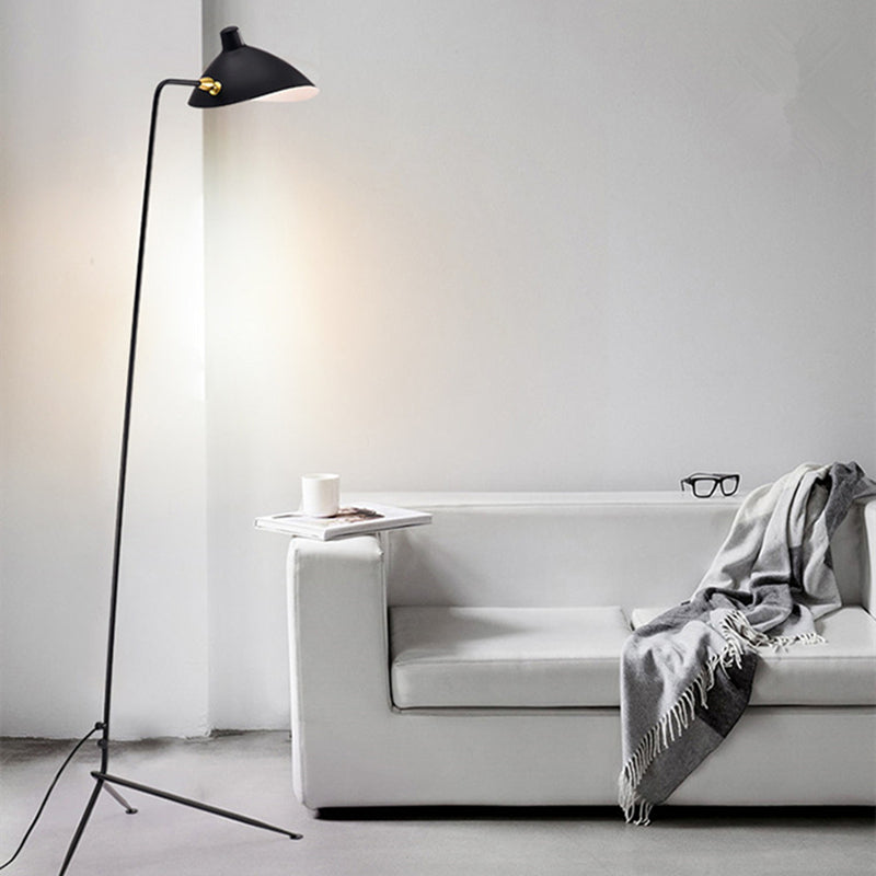 Arisha Stehlampe Bauhaus Schwarz Wohn/Schlafzimmer Dimmbar  Modern LED