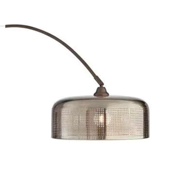 Valentina Retro Brown Curved Stehleuchte, Metall