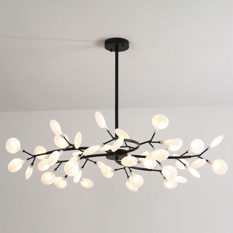Olivia LED Pendelleuchte Schwarz/Gold Metall Acryl
