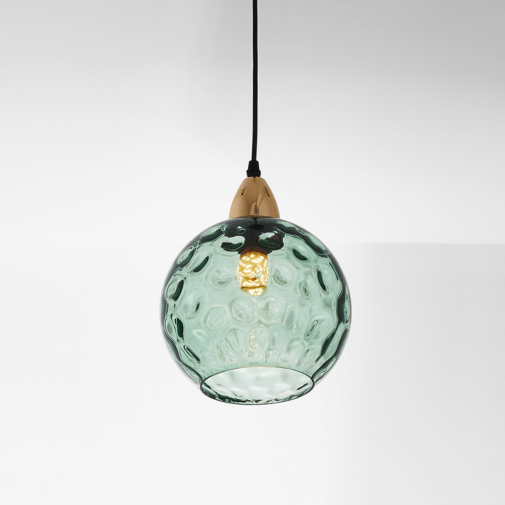 Aria Design LED Bunte Pendelleuchte Glaskugel 1 Flammig Esstisch