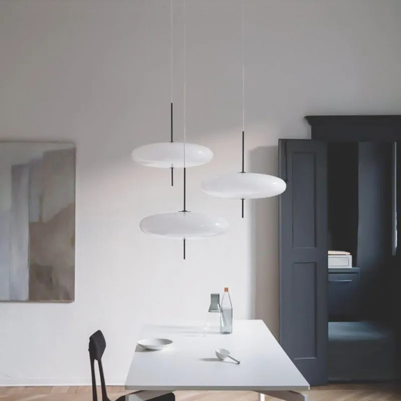 Valentina  Pendelleuchte Weiß Oval Wohnzimmer/Esszimmer