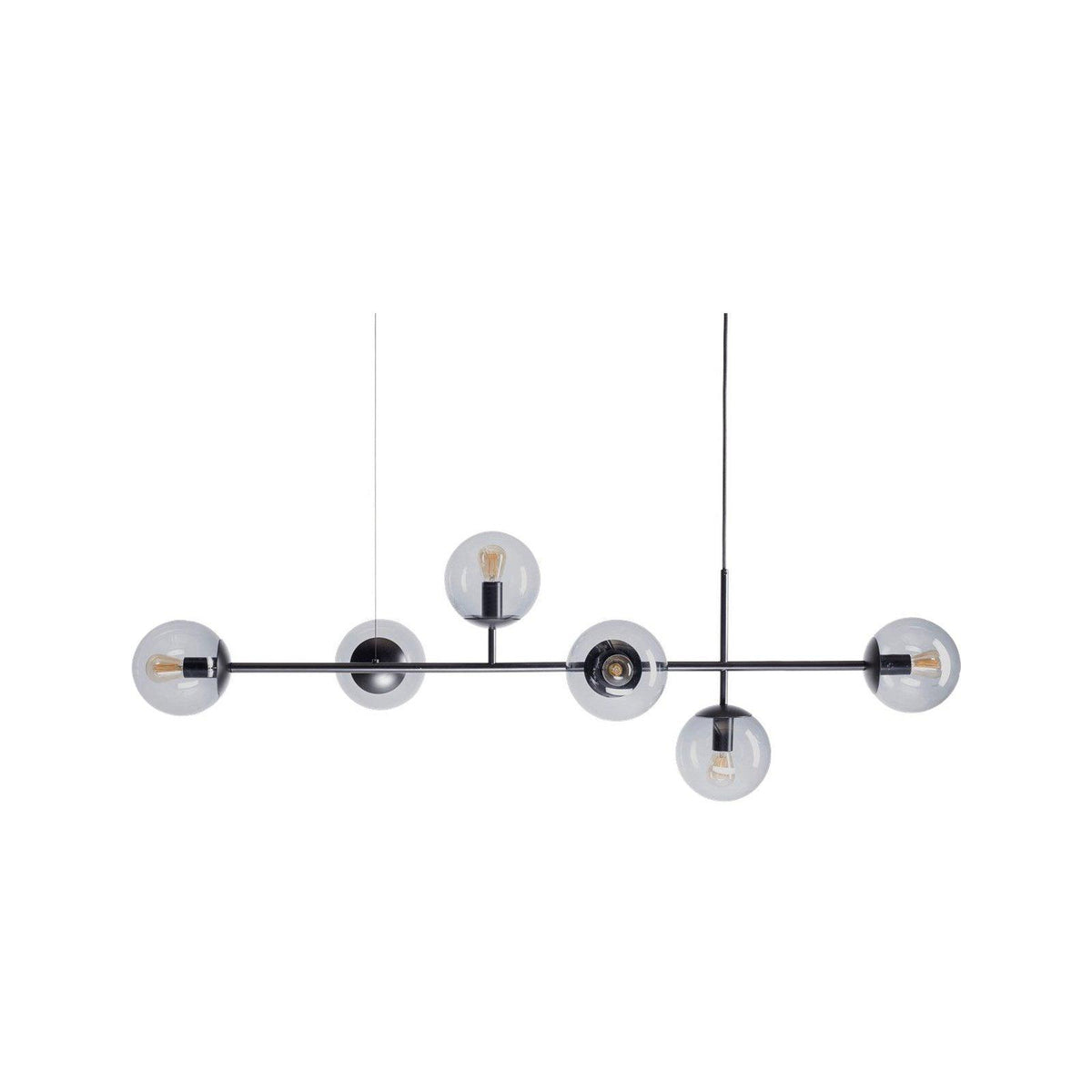 Yorvin Pendelleuchte Orb Messing Glas für Wohnzimmer