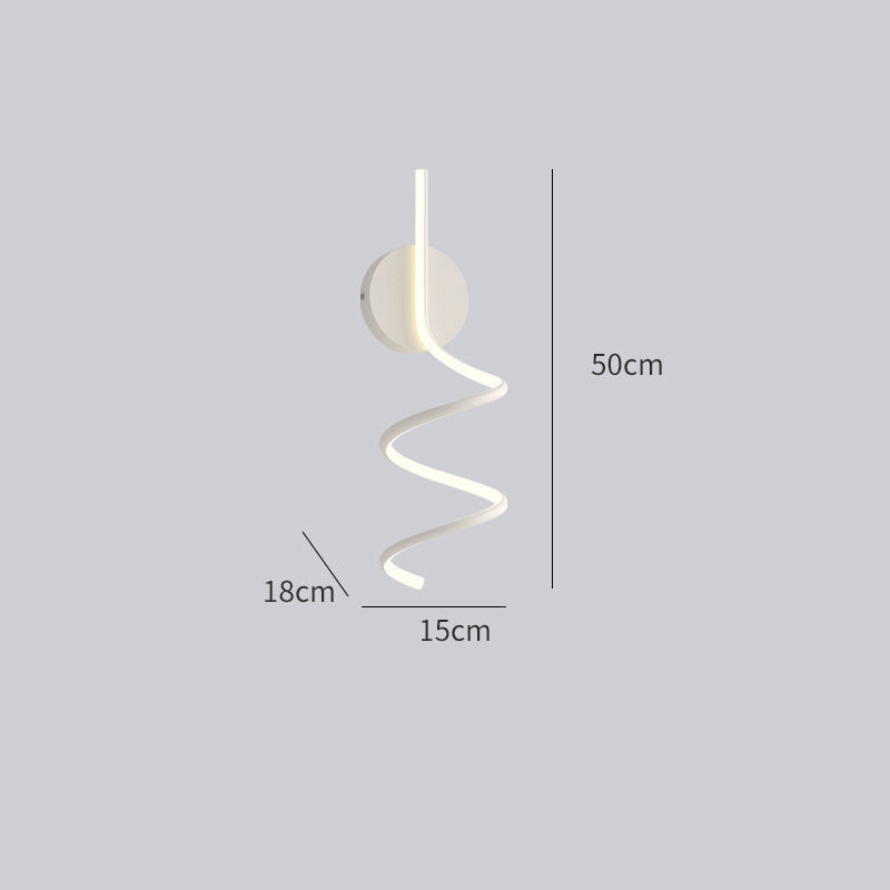 Arisha Minimalistische LED Wandleuchte Ess/Wohnzimmer Schwarz/Weiß