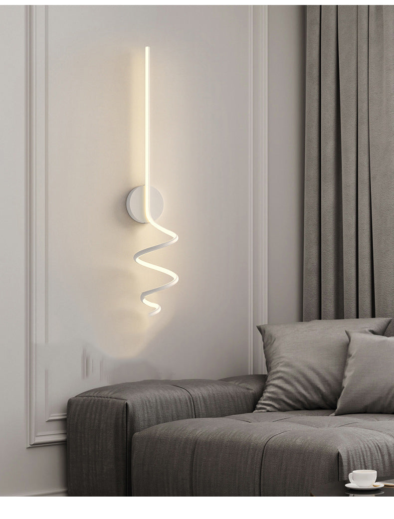 Arisha Minimalistische LED Wandleuchte Ess/Wohnzimmer Schwarz/Weiß