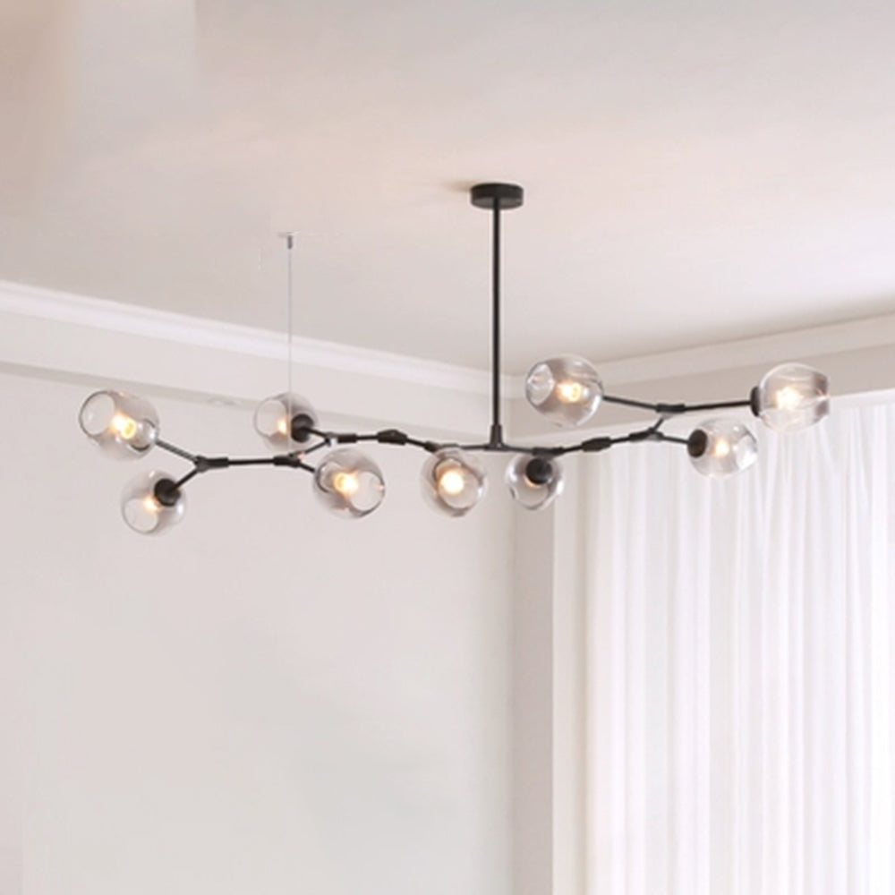 Valentina Pendelleuchte Schwarze/Gold Wohnzimmer/Schlafzimmer Glas