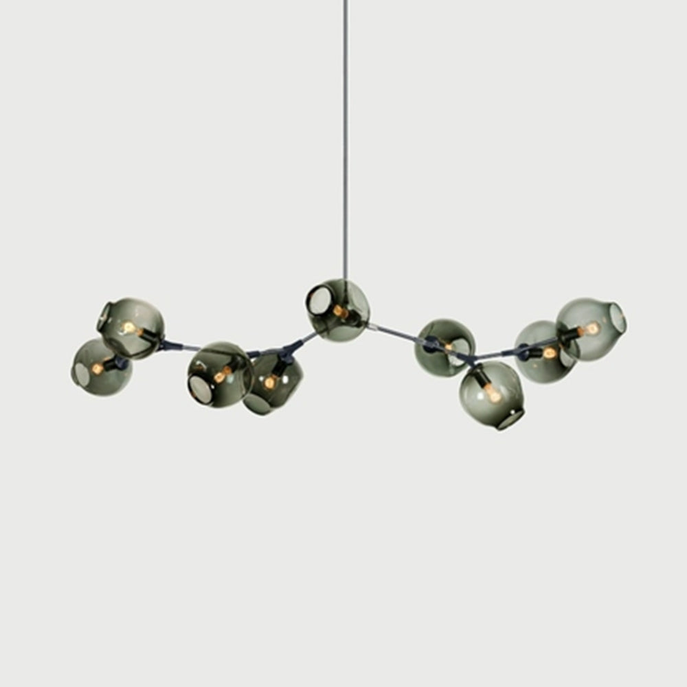 Valentina Pendelleuchte Schwarze/Gold Wohnzimmer/Schlafzimmer Glas