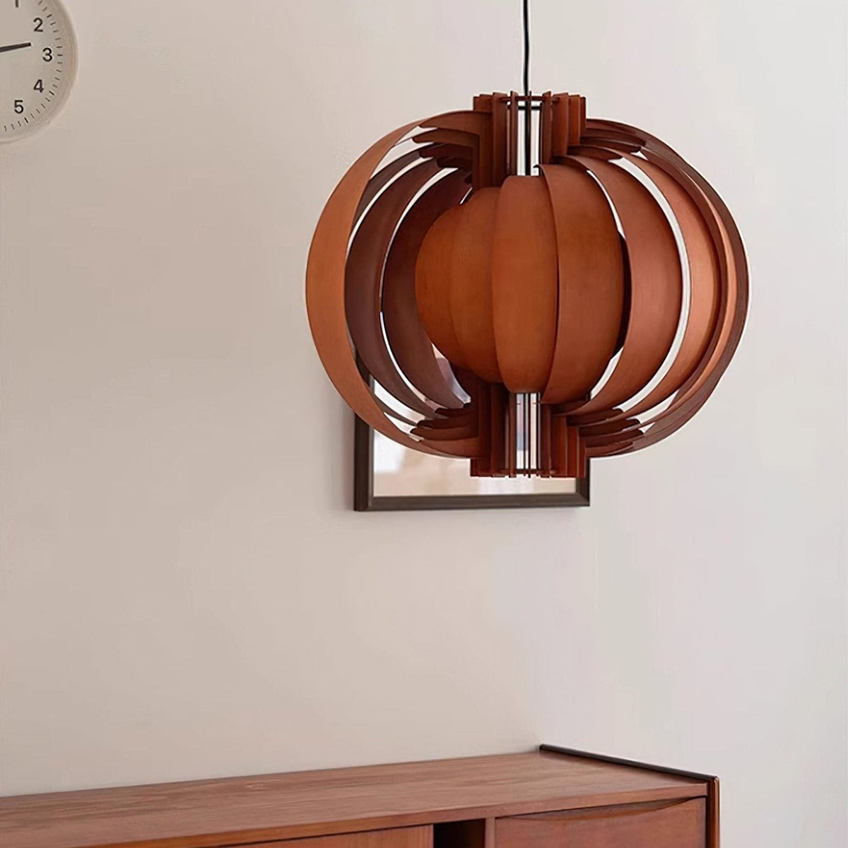 Ivraeus Premium Elegance Ring Pendelleuchte aus Holz