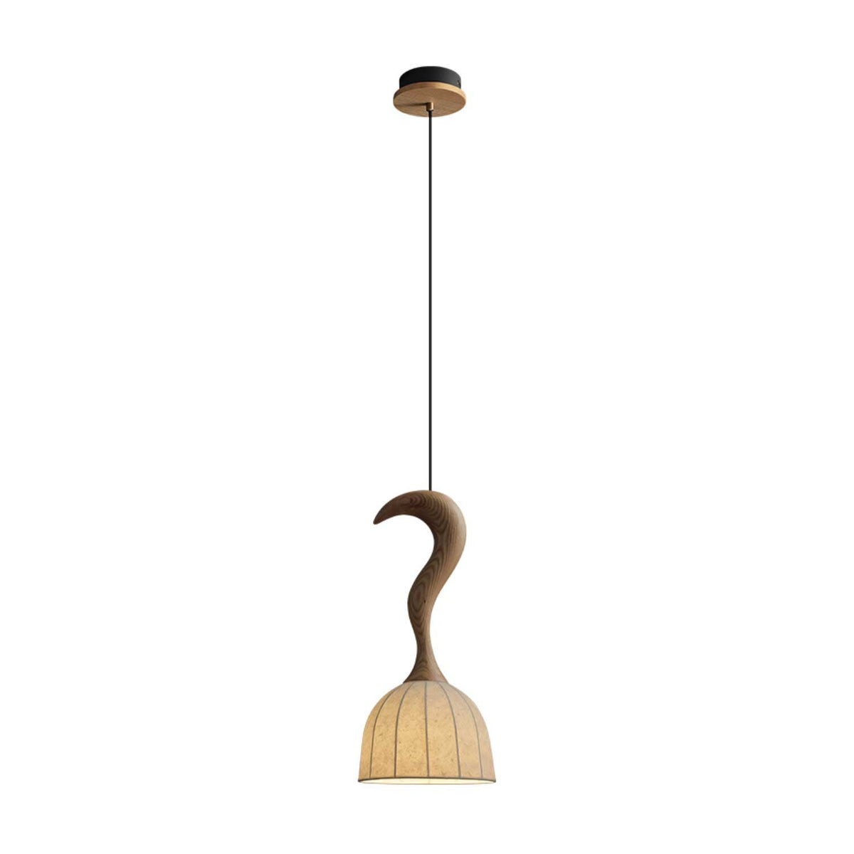 Colire Kreativität verdrehtes Holz Pendelleuchte