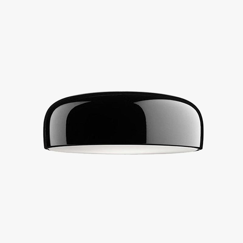 Arisha Modern LED Deckenleuchte Schale Wohnzimmer, Schwarz/Weiß, Metall Acryl