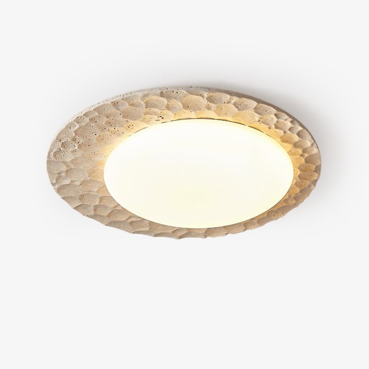 Deckenleuchte Travertine Organic Disc