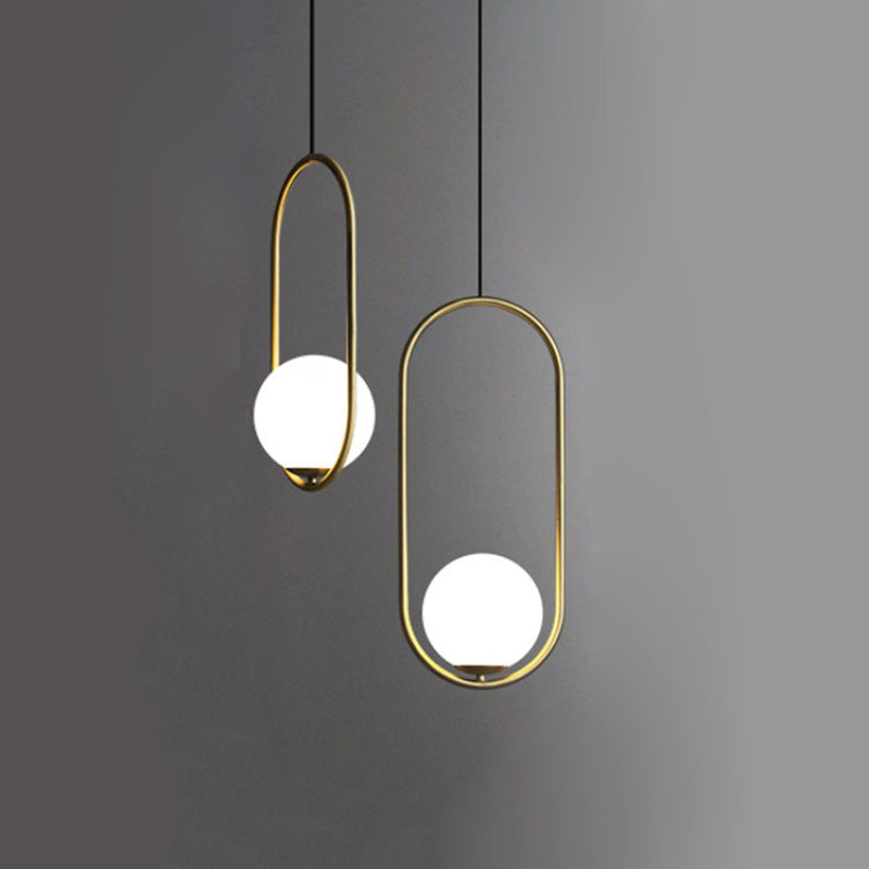 Valentina LED Pendelleuchte Kugel Ess/Wohnzimmer Metall/Glas